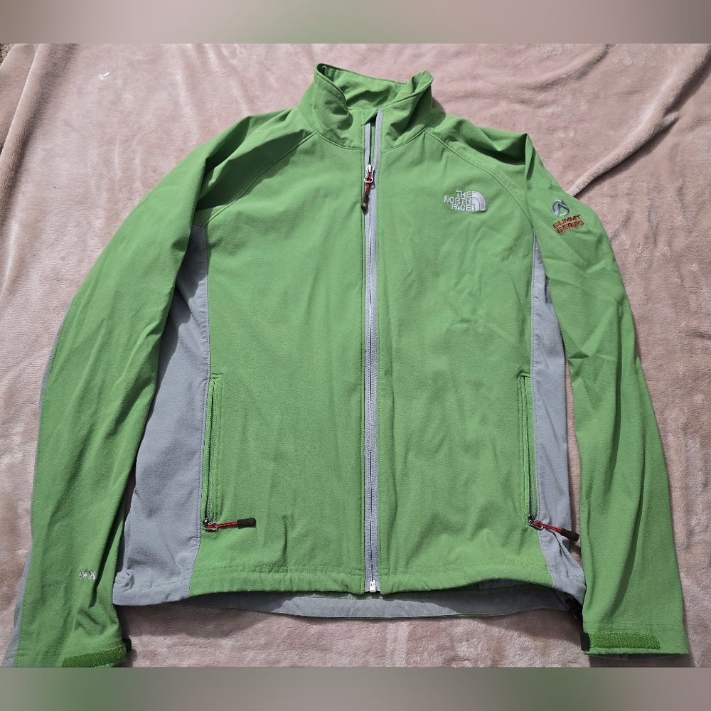 The North Face Summit Series APEX  Green and Grey  jacket Size Large
